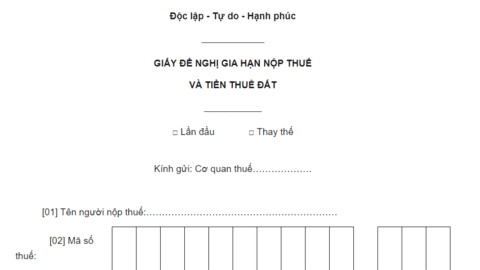 Hướng dẫn thủ tục gia hạn nộp thuế và tiền thuê đất 2025